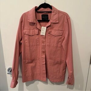 NWT Sanctuary Dusty Blush Four-Pocket Utility Jacket size L